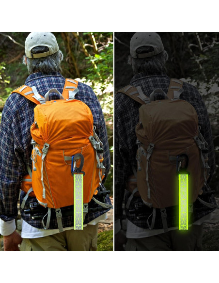 6 Correas Reflectantes Verdes InnoHHustle para Mochilas