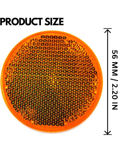 Reflectores Redondos 2" All Star Truck Parts - 4 Piezas