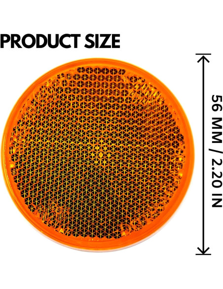 Reflectores Redondos 2" All Star Truck Parts - 4 Piezas