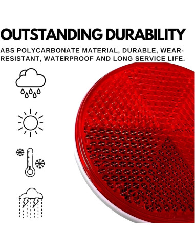 Reflectores Redondos 2" All Star Truck Parts - 4 Piezas