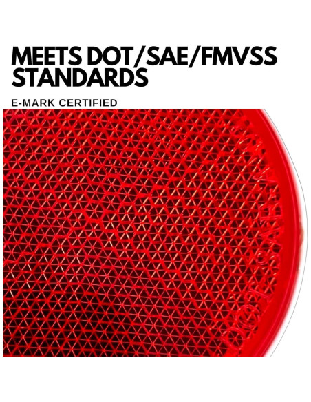 Reflectores Redondos 2" All Star Truck Parts - 4 Piezas