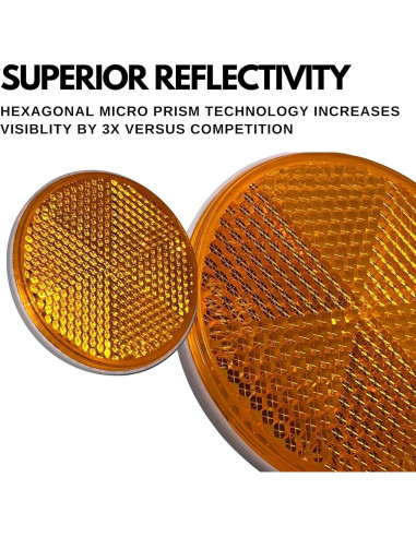 Reflectores Redondos 2" All Star Truck Parts - 4 Piezas