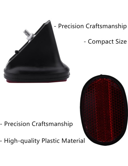 Reflectores Traseros de Bicicleta FJYXCHENXM 62x43mm 2 Pcs Reflectores Traseros de Bicicleta FJYXCHENXM 62x43mm 2 Pcs