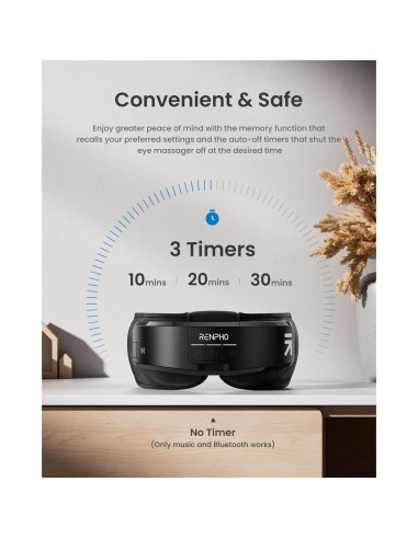 Masajeador de Ojos RENPHO Eyeris Shift con Calor y Compresión