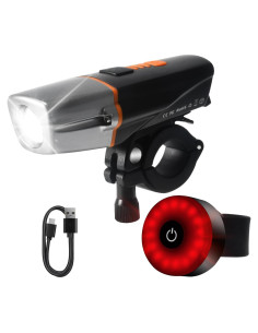 Juego de luces para bicicleta SpoLite BC21+T05 IP65 5 modos