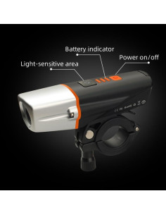 Juego de luces para bicicleta SpoLite BC21+T05 IP65 5 modos 2