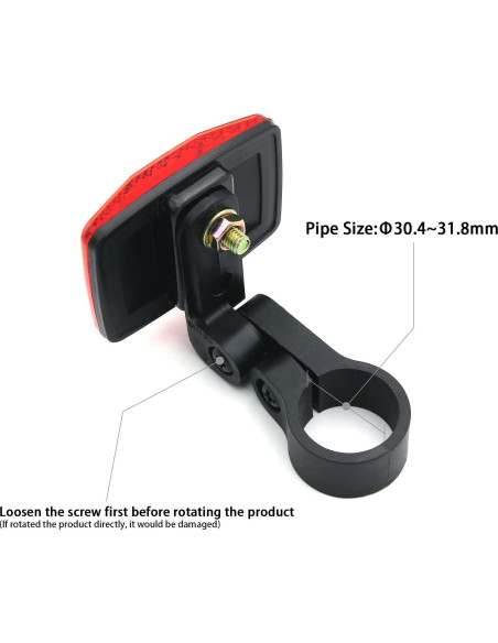 Reflector Trasero de Bicicleta MFC PRO para Tija de Sillín Rojo