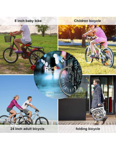 36 Reflectores de Ciclismo BQWanFA para Radios de Bicicleta