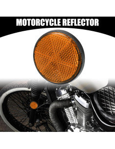 Reflectores Universales para Motocicleta Partuto - 6 Pcs Naranja 2