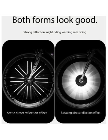 36 Reflectores de Ciclismo BQWanFA para Radios de Bicicleta