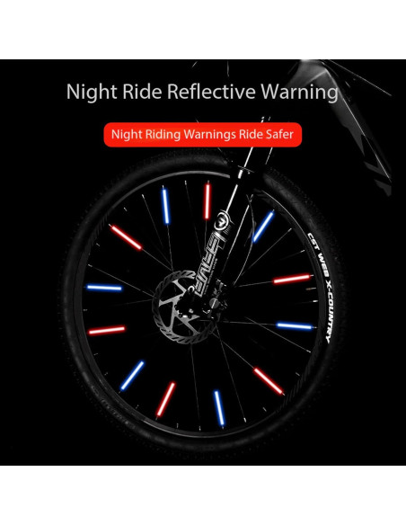 36 Reflectores de Ciclismo BQWanFA para Radios de Bicicleta