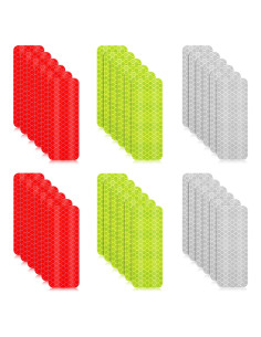 30 Calcomanías Reflectantes de Advertencia Numyew 3x8 cm