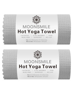 Toallas de Yoga Caliente MOONSMILE 2 Paquete Antideslizante 182x67cm