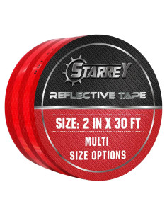 Cinta Reflectante 5 cm x 9.14 m Starrey Roja DOT-C2