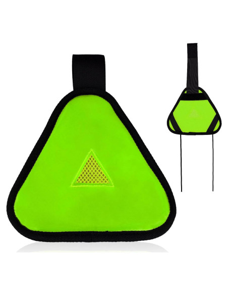 Señal Triángulo Reflectante PEUTIER 18x18cm Verde