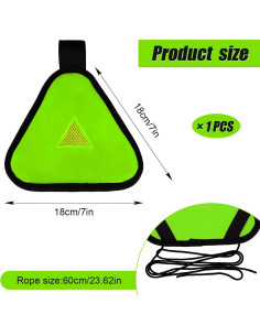 Señal Triángulo Reflectante PEUTIER 18x18cm Verde 2