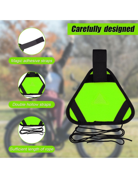 Señal Triángulo Reflectante PEUTIER 18x18cm Verde