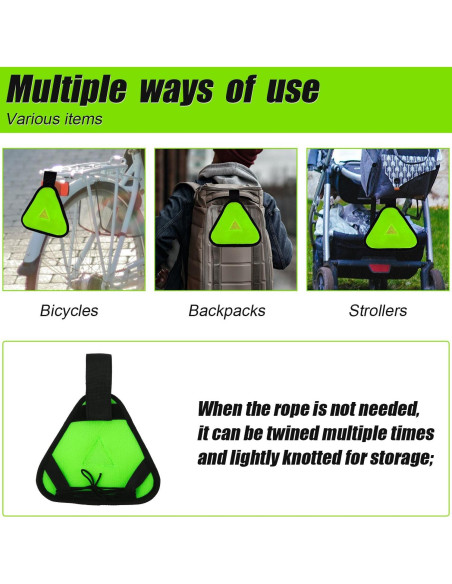 Señal Triángulo Reflectante PEUTIER 18x18cm Verde