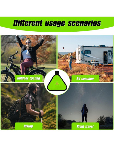 Señal Triángulo Reflectante PEUTIER 18x18cm Verde