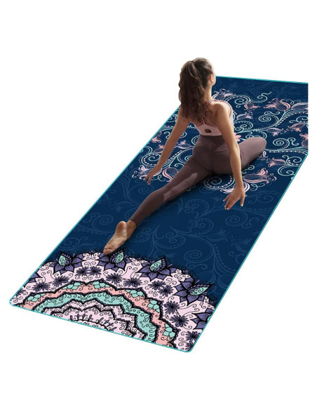Toalla de Yoga Grande EXERCISE Antideslizante 188x70cm