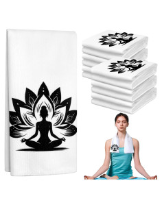 Toallas de Mano de Yoga Peryiter 6 Piezas Microfibra 40x66 cm
