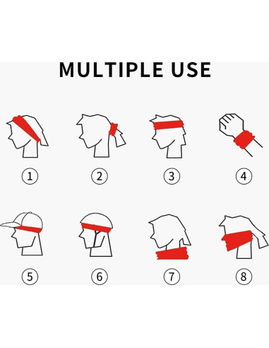 Cinta para la cabeza MULIHU unisex absorbente de sudor