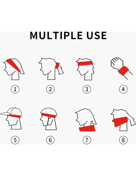 Cinta para la cabeza MULIHU unisex absorbente de sudor