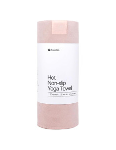 Toalla de Yoga Eunzel Microfibra Suede Rosa 183x67cm Antideslizante