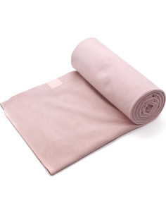 Toalla de Yoga Eunzel Microfibra Suede Rosa 183x67cm Antideslizante 2