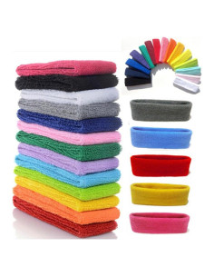 Banda Deportiva Yeshan 12 Paquetes Algodón 5cm Ancho