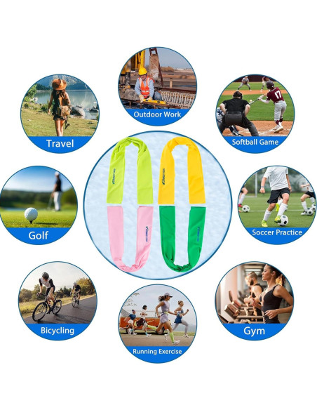 Juego de 4 Toallas de Microfibra TIANKEYYDS 101.6x30.5cm