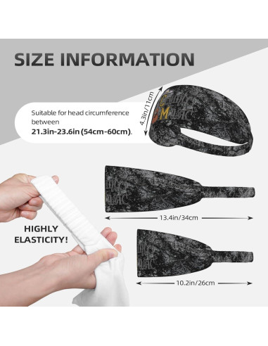 Diadema Antideslizante KYWSM para Yoga y Deporte - Negro