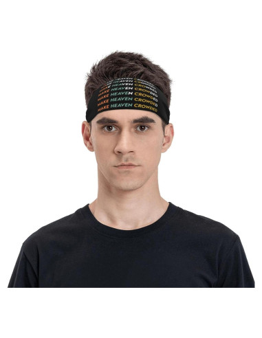 Cinta para la cabeza Make Heaven Crowded unisex - Absorbente, negra