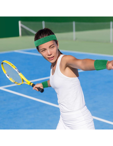 Conjunto de Muñequera y Banda de Cabeza Civaner 4 Piezas