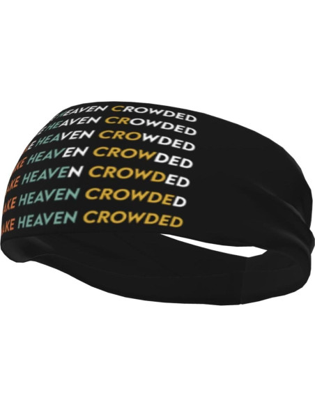 Cinta para la cabeza Make Heaven Crowded unisex - Absorbente, negra