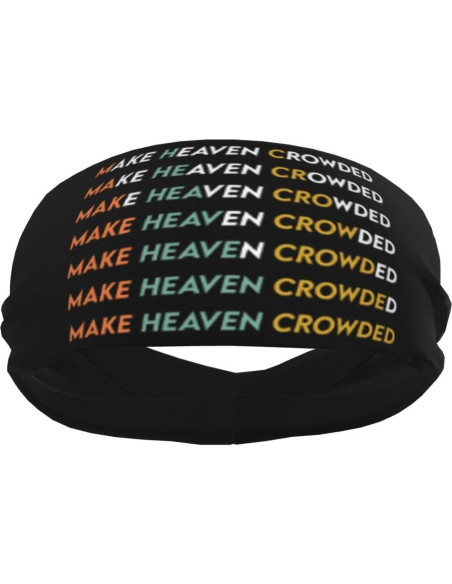 Cinta para la cabeza Make Heaven Crowded unisex - Absorbente, negra