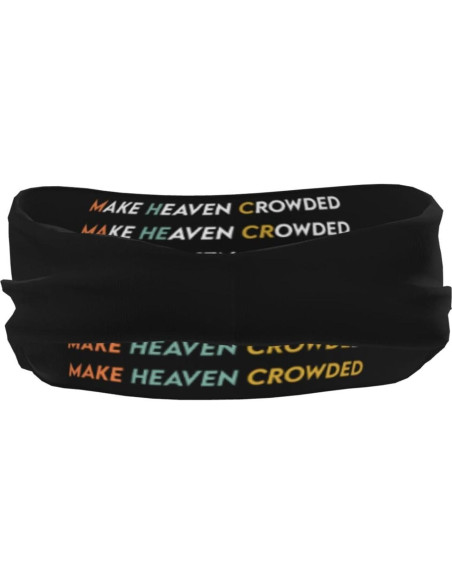 Cinta para la cabeza Make Heaven Crowded unisex - Absorbente, negra