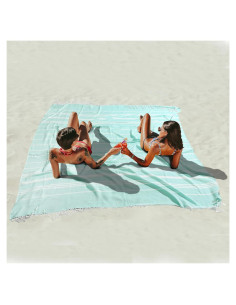 Toalla de Playa Turca Antfuny Aqua XL 182x182 cm Secado Rápido