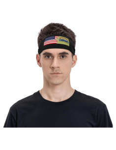 Cinta Deportiva Unisex QIZYOQA Bandera Quileute y América