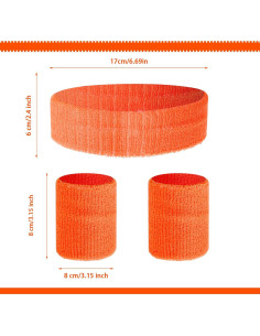 Conjunto de Muñequera y Banda Deportiva Haakong - Unisex 2