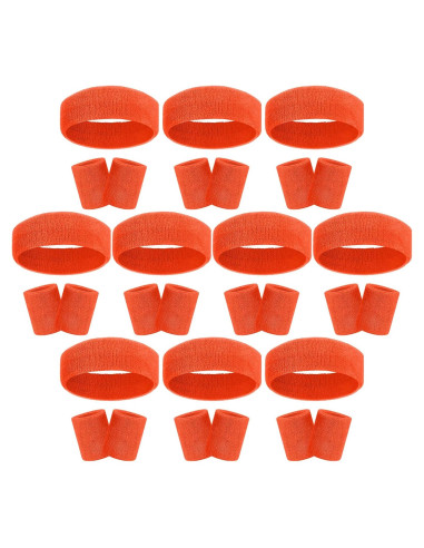 Conjunto de 30 Muñequera y Diademas Samoyee Neón Deportivas