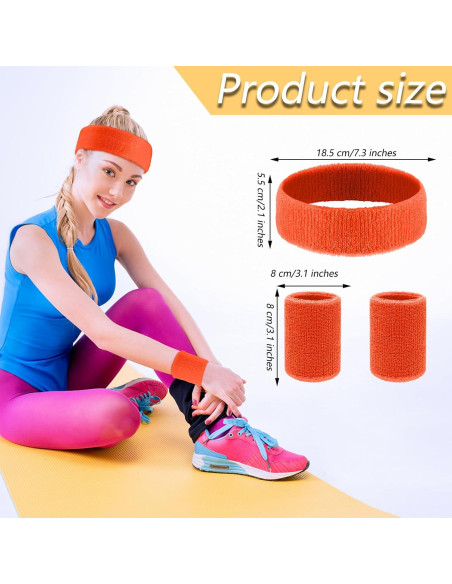 Conjunto de 30 Muñequera y Diademas Samoyee Neón Deportivas