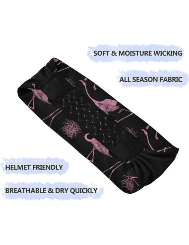 Diadema Vintage Flamenco Rosa OTVEE para Fitness y Yoga