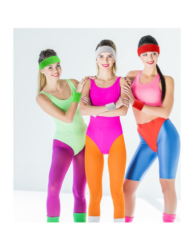 Conjunto de 30 Muñequera y Diademas Samoyee Neón Deportivas