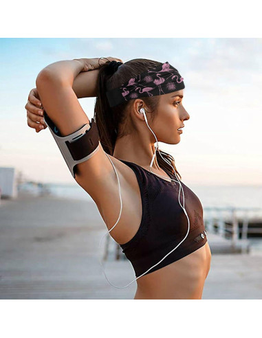 Diadema Vintage Flamenco Rosa OTVEE para Fitness y Yoga