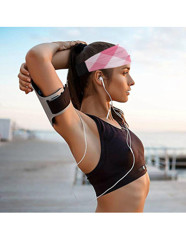 Diadema OTVEE Rosa para Mujeres - Fitness y Yoga, Antideslizante