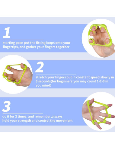 Fortalecedor de Agarre de Mano CQSYWQING 6 PCS Silicona
