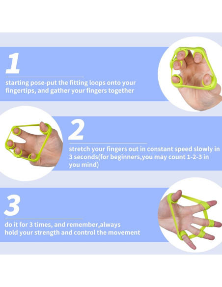 Fortalecedor de Agarre de Mano CQSYWQING 6 PCS Silicona