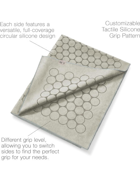 Toalla de Yoga Agoy Gecko Touch - Microfibra Antideslizante 182x67 cm