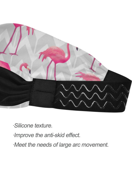 Diadema de Yoga OTVEE Rosa para Mujeres, Antideslizante y Elástica